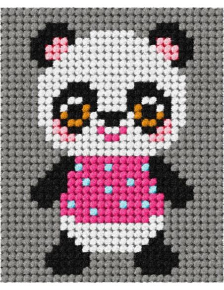Kit de tela infantil - Minha amiga panda