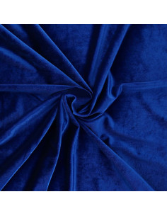 Tecido veludo elástico - Azul royal