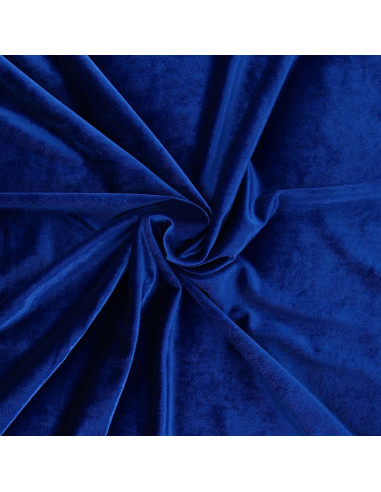 Tecido veludo elástico - Azul royal