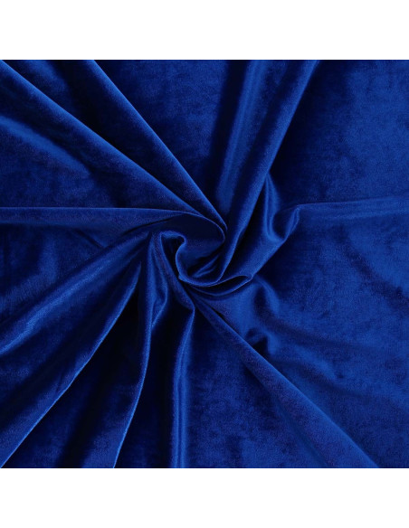 Tecido veludo elástico - Azul royal