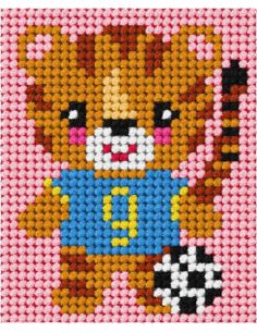 Kit de tela infantil - O pequeno tigre com balão