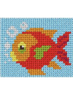 Kit de bordado infantil - O peixe dourado