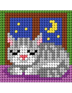Kit de tela infantil - O gatinho adormecido