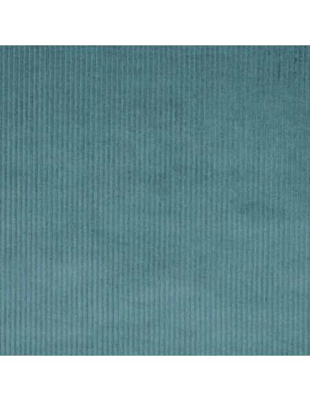 Tecido de veludo cotelê de algodão - Azul petróleo claro