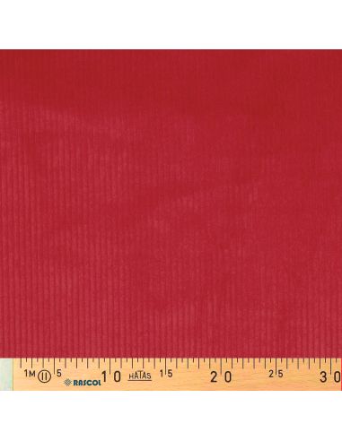 Tecido de veludo cotelê de algodão - Vermelho