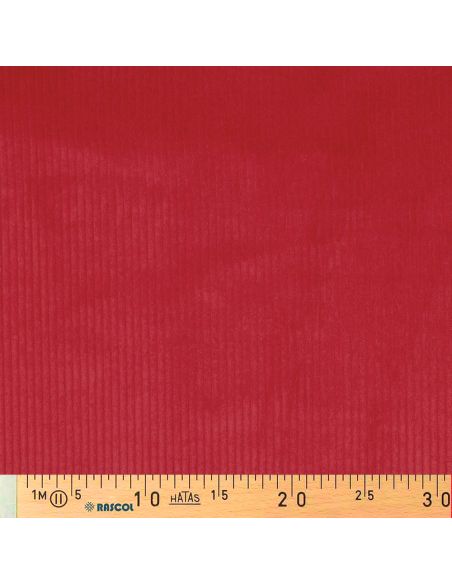 Tecido de veludo cotelê de algodão - Vermelho