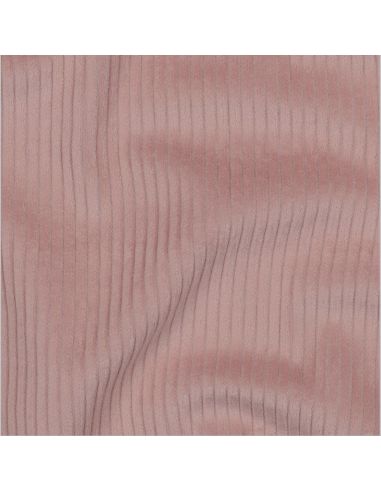 Tecido de veludo cotelê de algodão - Rosa antigo