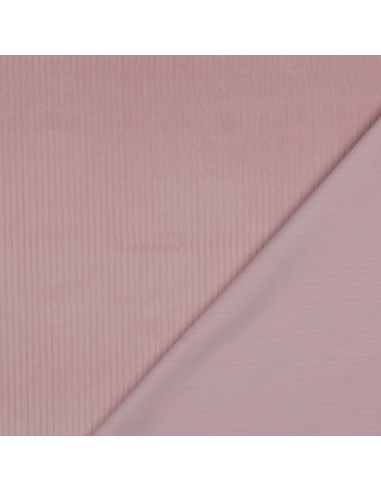 Tecido de veludo cotelê de algodão - Rosa antigo