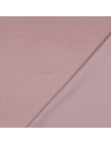 Tecido de veludo cotelê de algodão - Rosa antigo