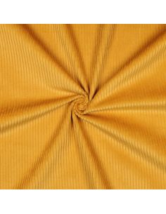 Tecido de veludo cotelê de algodão - Amarelo