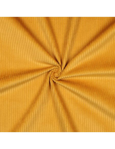 Tecido de veludo cotelê de algodão - Amarelo