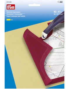 Papel vegetal para costura amarelo