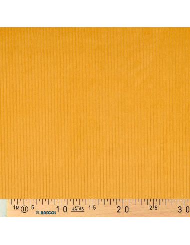 Tecido de veludo cotelê de algodão - Amarelo