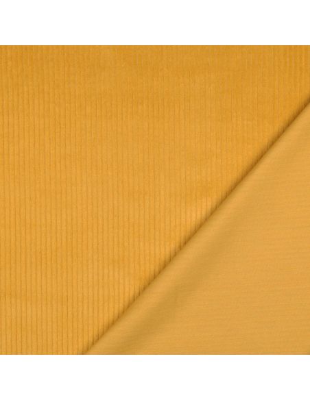 Tecido de veludo cotelê de algodão - Amarelo