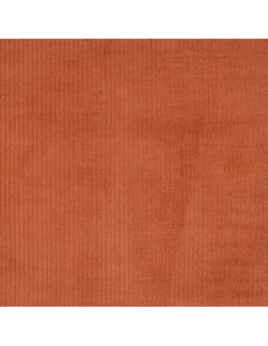 Tecido de veludo cotelê de algodão - Terracota