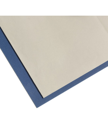 Papel carbono branco e azul