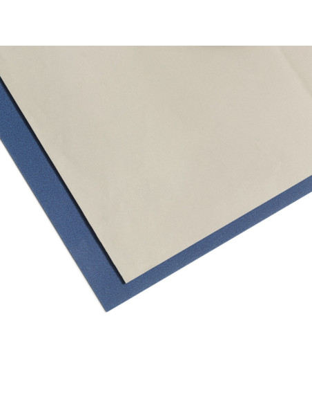 Papel carbono branco e azul