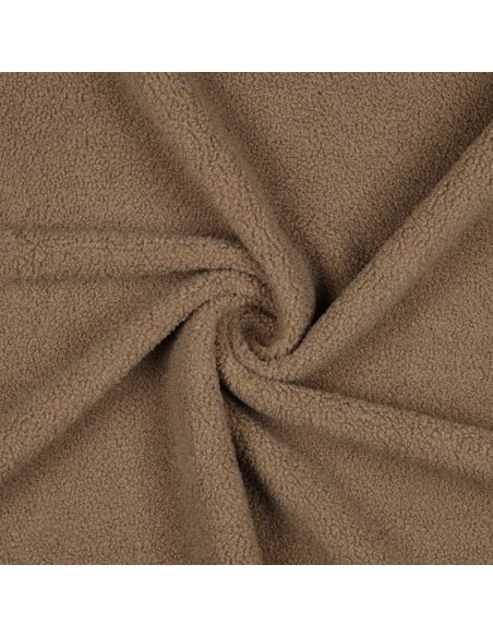 Tecido polar Teddy dupla face - Mocha