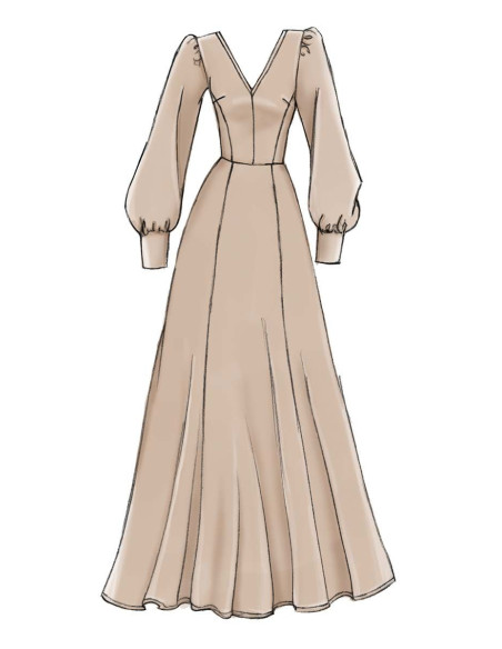 Molde de vestidos - Vogue 9328