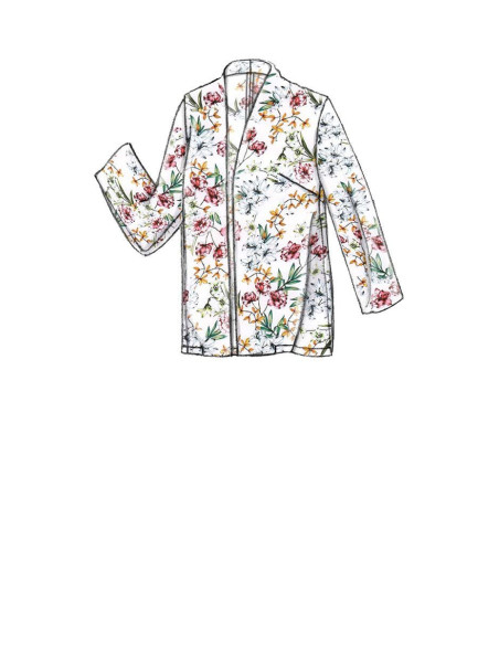 Molde de casaco - Vogue 9338