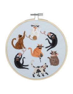 Kit de bordado - Gatos