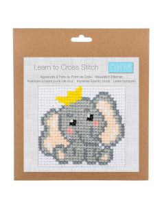 Kit de ponto cruz contado - Elefante