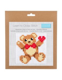 Kit de ponto cruz contado - Urso de pelúcia