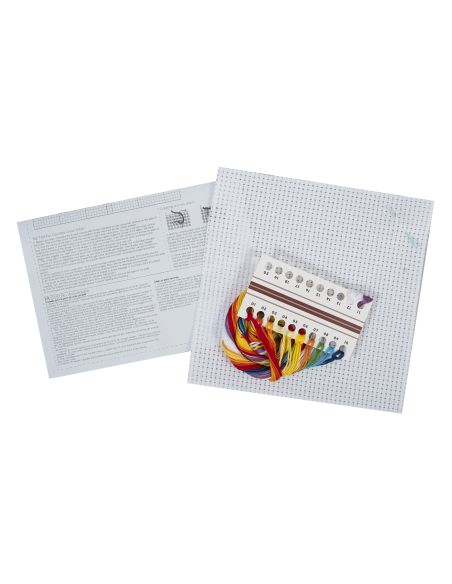 Kit de ponto cruz contado - Arco-íris