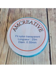 Fio de nylon para pérolas 0,30 mm - Transparente 2