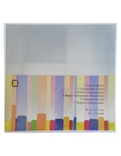 Conjunto de 5 folhas de molde de plástico rodóide