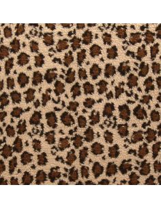 Tecido Teddy leopardo - Bege escuro 2