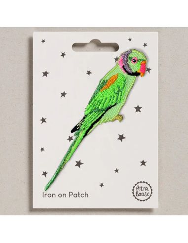 Patches termocolantes - Papagaio verde