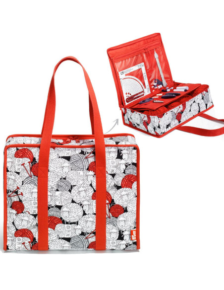 Saco multi-bolsos tudo em um L Cool Wool