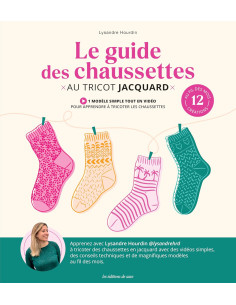 Livro o guia das meias em tricô jacquard