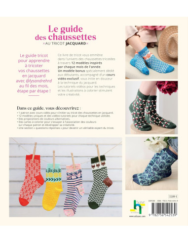 Livre le guide des chaussettes au tricot jacquard