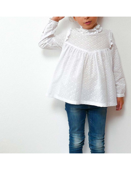Molde de vestido e blusa Louise - Ikatee