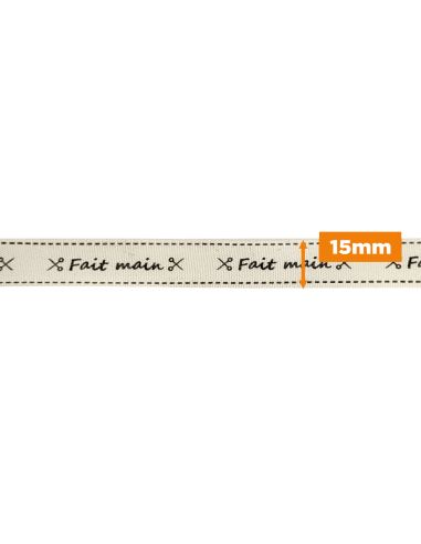 Fita de tafetá etiquetas - Feito à mão ✂️