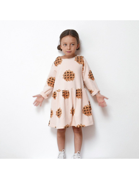 Padrão de vestido Helsinki kids - Ikatee