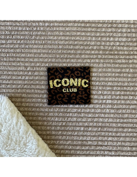 Conjunto de 5 etiquetas tecidas para costurar Iconic Club