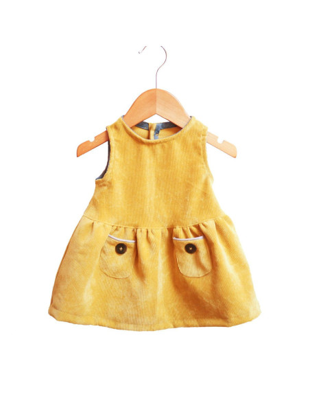 Padrão de vestido Helsinki kids - Ikatee