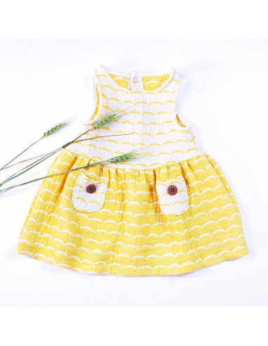 Padrão de vestido Helsinki kids - Ikatee