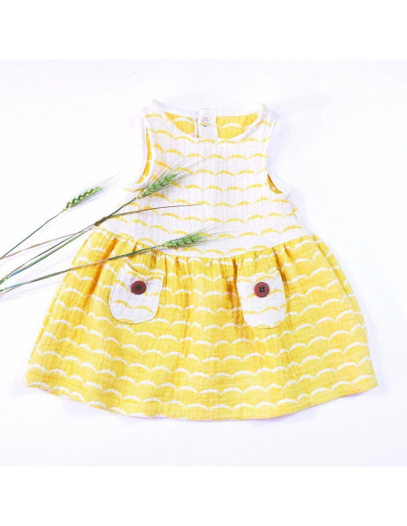 Padrão de vestido Helsinki kids - Ikatee
