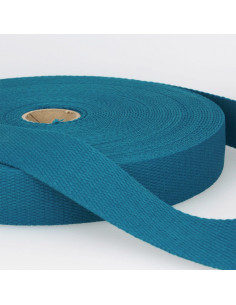 Alça de algodão para sacos - Azul petróleo