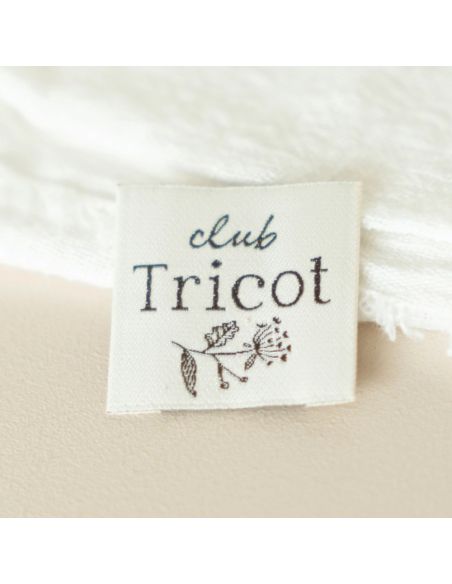 Etiqueta tecida para costurar Clube de tricô