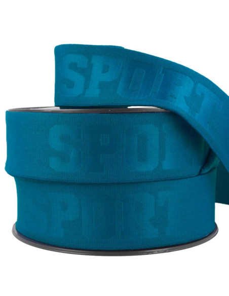 Elástico calção desportivo - Azul jeans