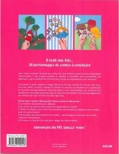 Livro de marionetes em crochê