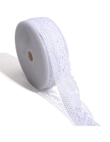 Renda Leya 40mm - Branco