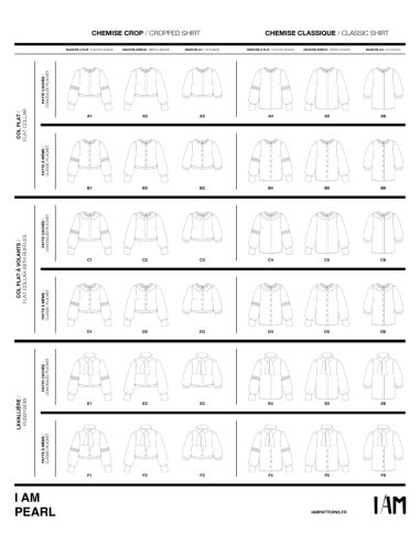 Molde de blusas e tops Pearl - I am patterns