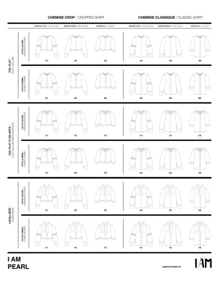 Molde de blusas e tops Pearl - I am patterns