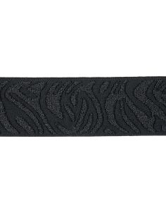 Elástico zebra - Preto e lurex preto 2